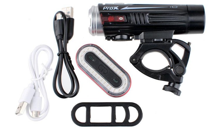 Zestaw lampek Prox Crater 880Lm + Iris  50Lm USB-13969