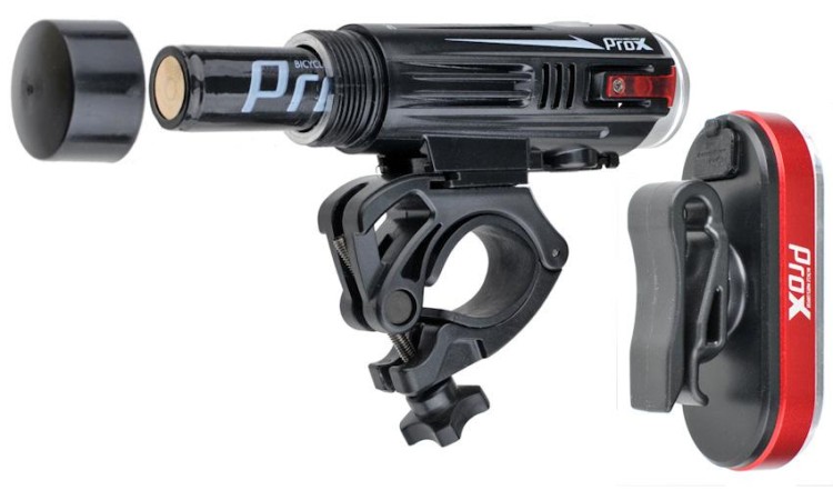 Zestaw lampek Prox Crater 880Lm + Iris  50Lm USB-13970