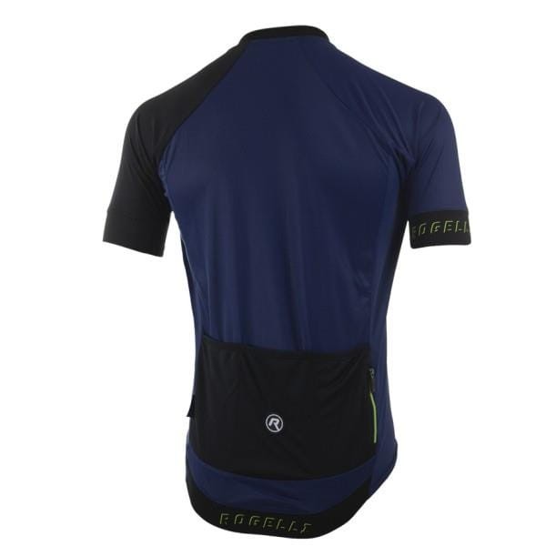 Koszulka Rogelli Contento czarny niebieski fluo-14708