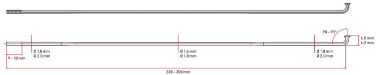 Szprycha Bontrager comp 284mm czarna-15929