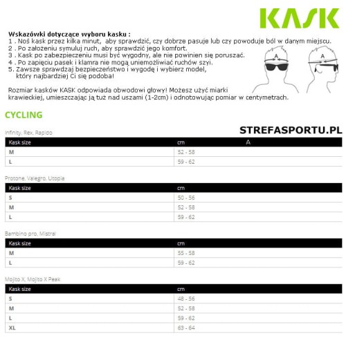 Kask KASK Utopia biało czarny-17469