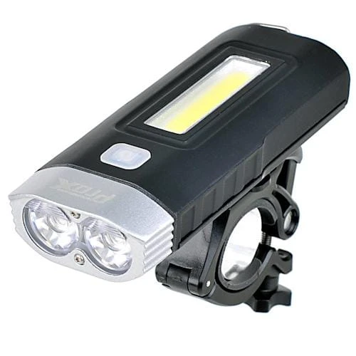 Lampka przód ProX Taurus 2xT6 500Lm USB-17616
