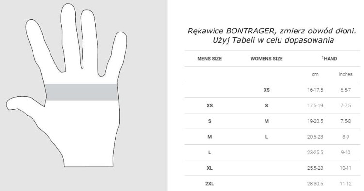 Rękawiczki BONTRAGER Circuit czarne long-18877