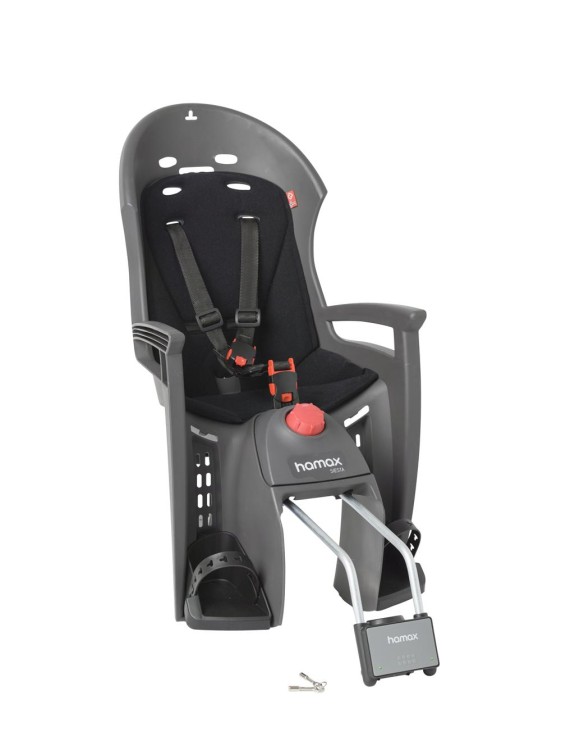 Fotelik dziecięcy na rower HAMAX Siesta szary czar-21998