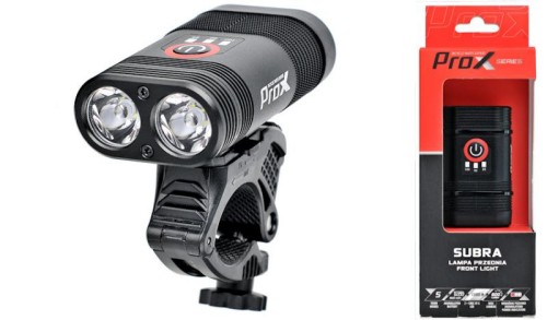 Lampka przód ProX Subra 600Lm 1800mAh USB-22584