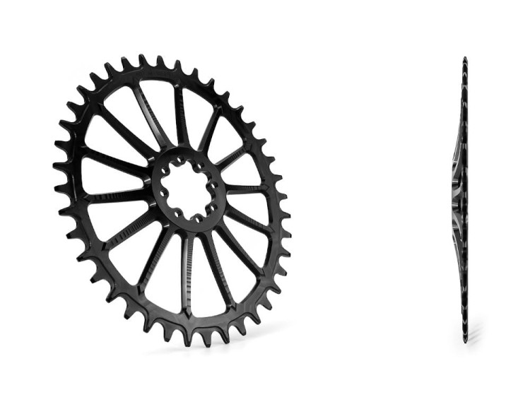 Tarcza GARBARUK SRAM AXS road CX Round 44T czarna-23115