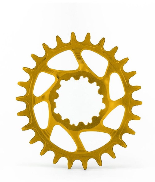 Tarcza GARBARUK SRAM GXP/DUB oval 34T boost złota-23121