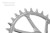 Tarcza GARBARUK shimano M7100 M8100 round34t srebr-23164