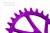 Tarcza GARBARUK shimano M7100 M8100 oval 32t fiol-23151