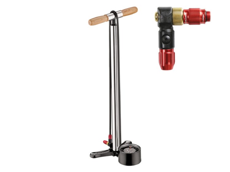 Pompka LEZYNE Alloy Floor Drive Tall ABS-1 srebr  -23391