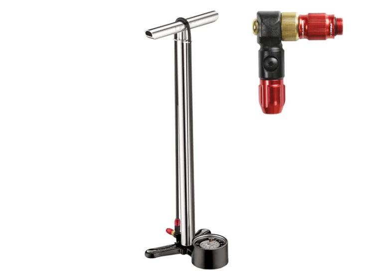 Pompka LEZYNE CNC Floor Drive ABS-1 Pro Chuck sreb-23397