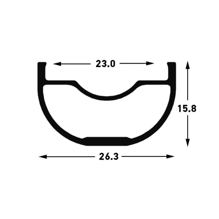 Obręcz No Tubes ZTR crest 29 MK3 28H-23429