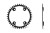 Tarcza GARBARUK shimano GRX Round 40T czarna-25124