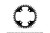 Tarcza GARBARUK SRAM AXS 107BCD Round 42T czarna-25129