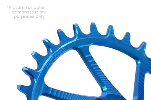 Tarcza GARBARUK shimano M7100 M8100 round 32t blue-26926