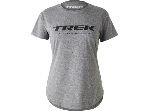 Koszulka damska Trek Origin logo szara-26986