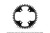 Tarcza GARBARUK SRAM AXS 107BCD Round 46T czarna-27159