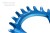 Tarcza GARBARUK shimano M7000 M8000 oval 34t niebi-28240