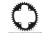 Tarcza GARBARUK shimano M9000 oval 40T czarna-28557