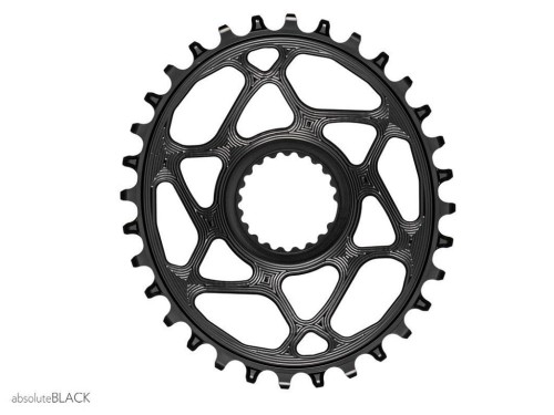 Tarcza ABSOLUTEBLACK SHIMANO XTR XT SLX DM oval 32-15640
