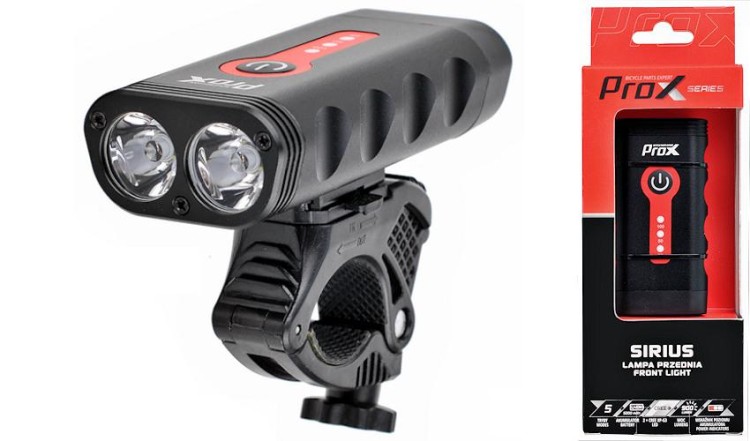 Lampka przód ProX Sirius 900lm USB-23385