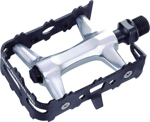 Pedały ACCENT AXIUM czarno-srebr  alu łożyska masz-703