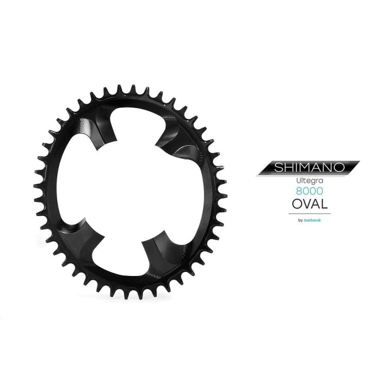 Tarcza GARBARUK shimano M8000 oval 40T czarna-29075