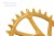 Tarcza GARBARUK shimano M7100 M8100 round 36t złot-29583
