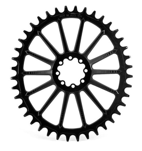 Tarcza GARBARUK SRAM AXS road CX oval 42T czarna-29683