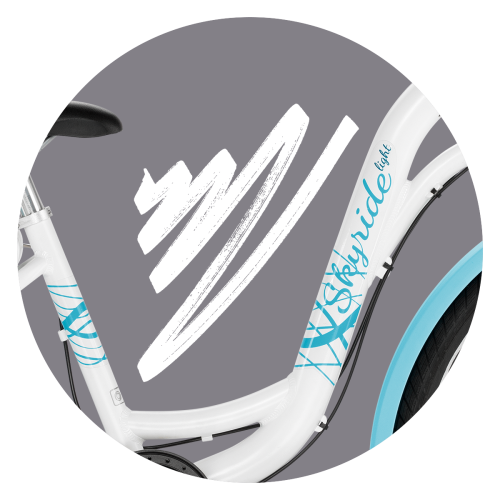 Rower PUKY Skyride 24-8 Alu light white 4917-29919