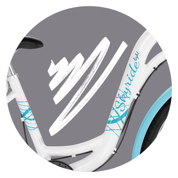 Rower PUKY Skyride 24-8 Alu light white 4917-29919