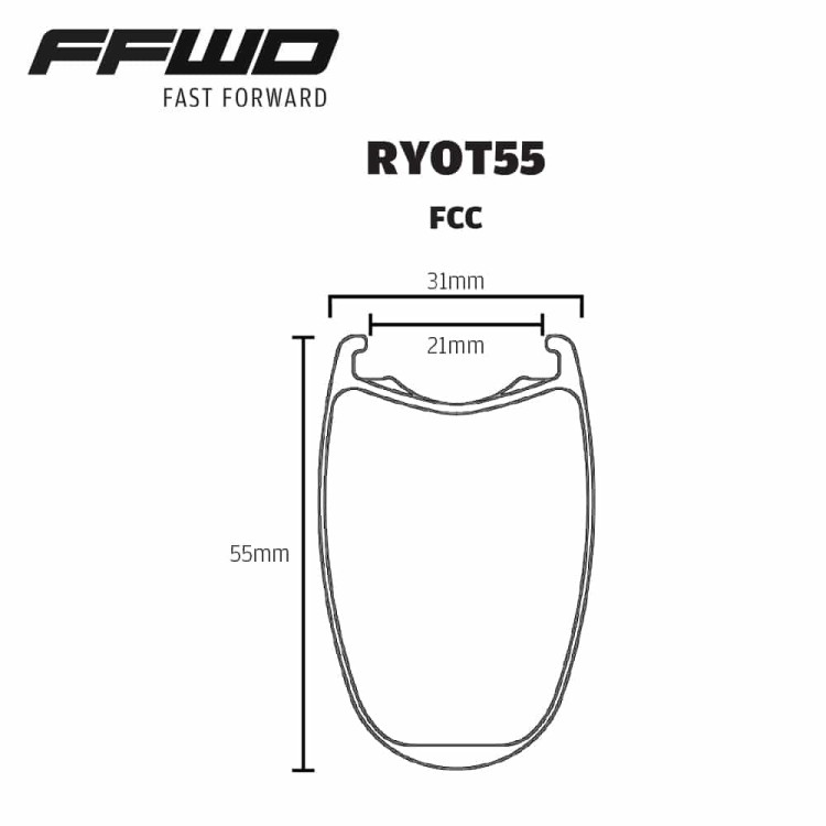 Zestaw kół FFWD RYOT55 DT240 opona 55mm shimano-30566