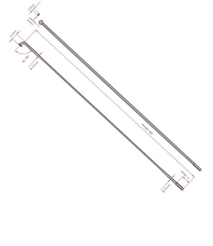 Szprycha DTswiss  J-bend 2.0x2.3x1.25 282mm czarne-32903