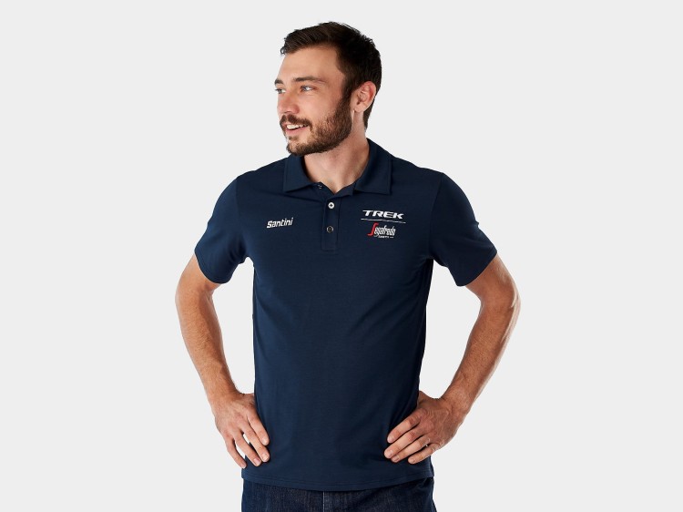 Koszulka polo męska Santini Trek-Segafredo granato-33851
