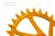 Tarcza GARBARUK SRAM AXS road CX Round 42T orange-34027
