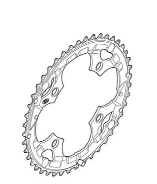Tarcza SHIMANO FC-590 44T -34061