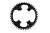 Tarcza GARBARUK Shimano R8000 Ultegra Round 52T-34111