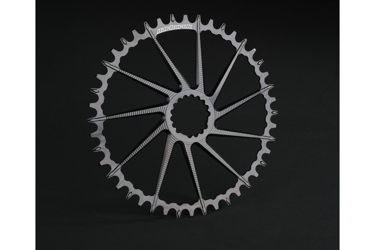 Tarcza GARBARUK DM Road Gravel oval 40T srebrna-36110