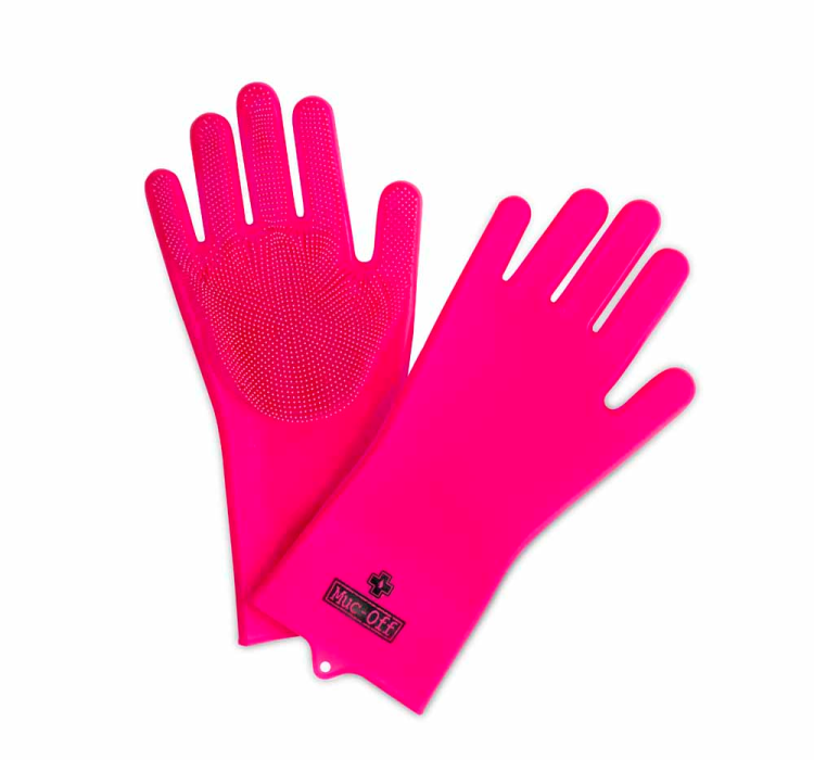 MUC-OFF rękawice do mycia rower DeepScrubber pink -36957