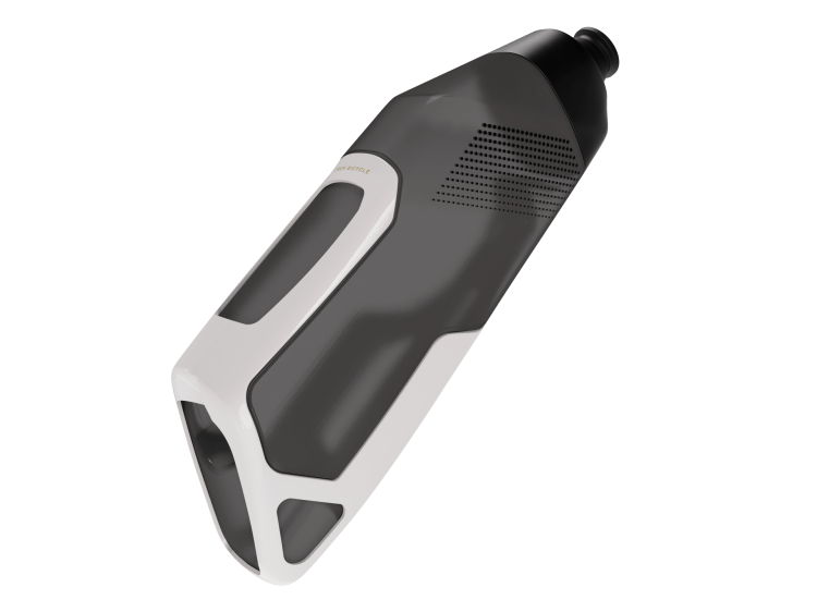 Bidon Aerodynamiczny TREK RSL i koszyk biało szary-37222