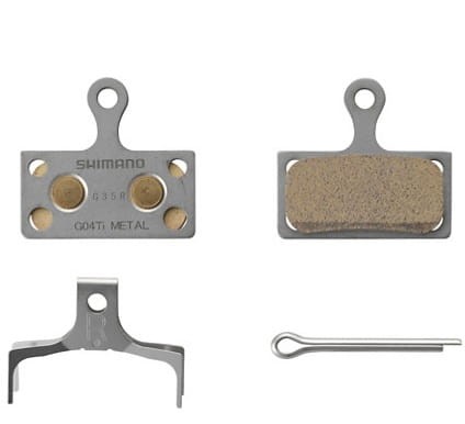 Klocki hamulcowe SHIMANO K04Ti-MX Metaliczne-37668