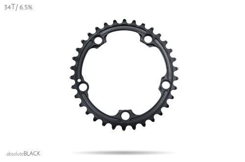 Tarcza ABSOLUTE SRAM 110BCD OVAL wew czarna 34z-10843