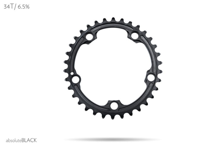 Tarcza ABSOLUTE SRAM 110BCD OVAL wew czarna 34z-10843