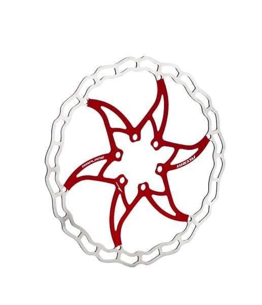 Tarcza hamulca 180mm 6śr ACCENT AIRPLANE czerwona-7091