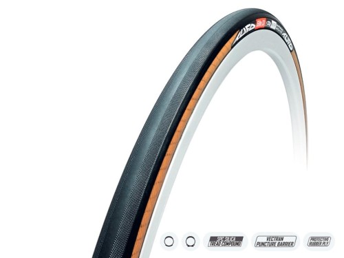 Szytka szosa TUFO Elite S3 25mm czarno-beżowa-13252