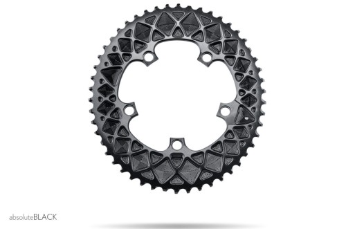 Tarcza ABSOLUTE SRAM 110BCD OVAL zew czarna 50z-10841