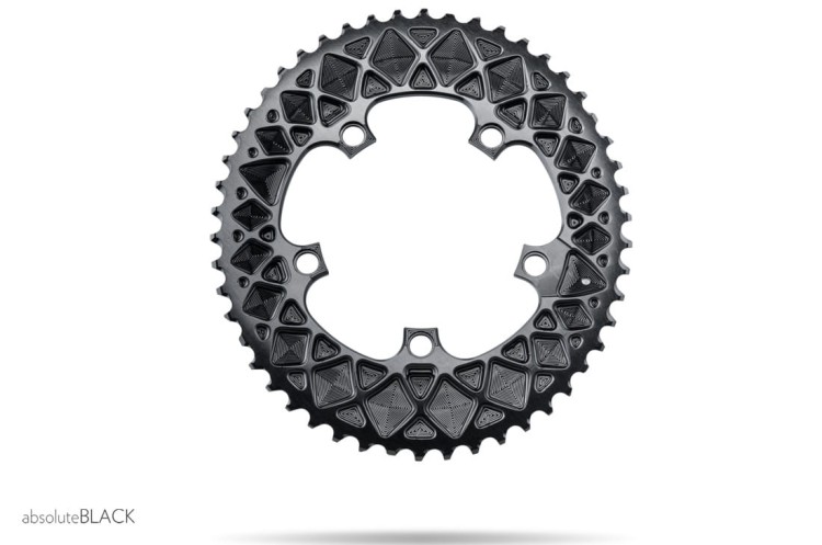 Tarcza ABSOLUTE SRAM 110BCD OVAL zew czarna 50z-10841