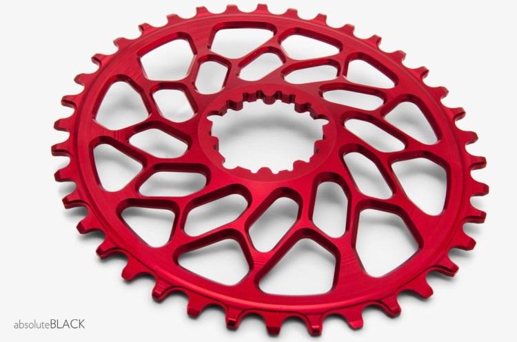 Tarcza ABSOLUTE SRAM DM CX1 Force oval 42T czerwon-10323