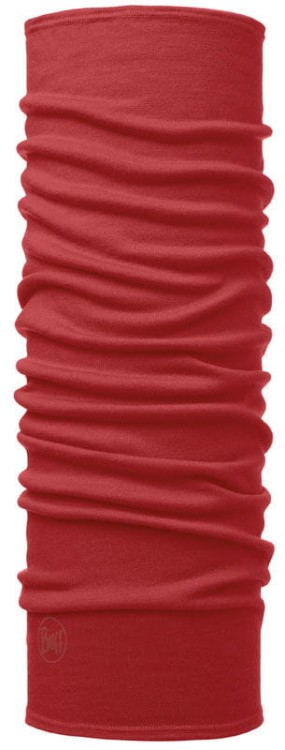 Chusta BUFF Merino Wool Midweight Solid Cranberry-10174