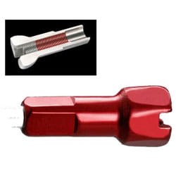 Nypel DTSwiss ALU 2mmx14 prolock hex czerwony-2235